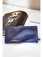 Portfel Damski Z Eko Skóry Granatowy Kalinessa