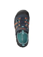Trollkids Kids Sandefjord Sandal XT dark navy/dusky turquoise/glow orange (668-110) detské športové sandále pre chlapcov/dievčatá
