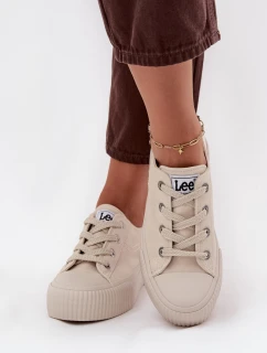 Trampki Damskie Na Platformie LEE ISLA C WOMEN LOW 50253001.35E Beżowe