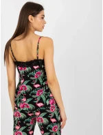 Blúzka D73771M11059A čierna a zelená