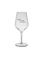 PROTOŽE BÝT ZUBAŘ NENÍ PRDEL - čirá nerozbitná sklenice na víno 470 ml