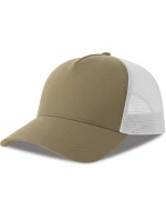 Atlantis Headwear Rapper Cotton-S 5-panelová truckerová čiapka 33.0260 khaki/biela Atlantis Headwear Rapper Cotton-S 5-panelová truckerová čiapka 33.0260 khaki/biela