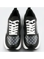 Čierne dámske športové topánky (SG-137)