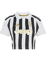 Dámske tričko adidas Juventus 26/27 Home Cropped Jersey, bielo-čierne, KB8878