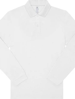 B&C My Polo 180 LSL Piqué polo s dlhým rukávom 01.U425 biela