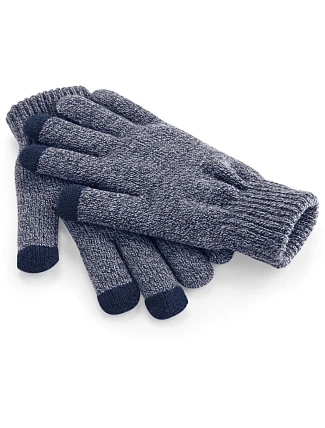 Beechfield B 490 Pletené rukavice na dotykový displej 53.0490 heather navy Beechfield B 490 Pletené rukavice na dotykový displej 53.0490 heather navy