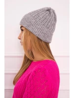 Tenká čiapka Wioletta K251 svetlo šedá