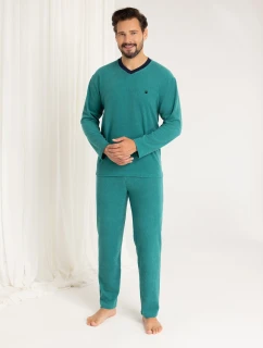 Pánske dlhé froté pyžamo Regina 489 M-XL
