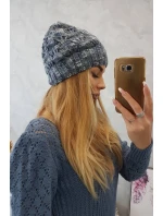 Roksana fleecová čiapka K209 modrá+džínsy Roksana fleecová čiapka K209 modrá+džínsy