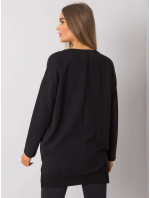 RUE PARIS Čierna bavlnená tunika pre ženy