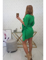 Oversize netopierie šaty svetlo zelené