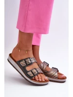 Pohodlné dámske papuče s prackami Inblu Black