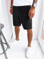 Pánske čierne teplákové šortky FashionStreet SX2262