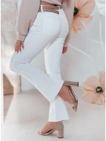 Dámske džínsové zvonové nohavice ELVIRA white FashionStreet UY2462