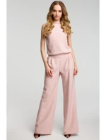 M382 Kombinéza s deleným chrbtom - púdrová