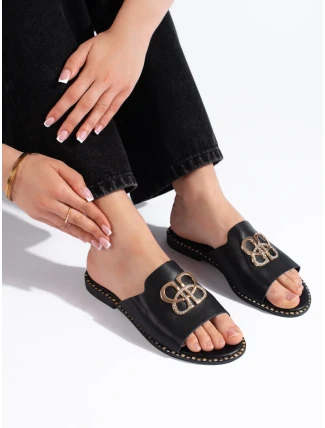 Moderné dámske čierne ponožky na podpätku bez päty Moderné dámske čierne ponožky na podpätku bez päty