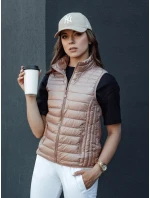 Dámska prešívaná vesta so stojačikom STYLISHZ ružová FashionStreet TY4449