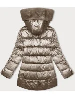 Dámska bunda bomber S'west beige (B8192-12) Dámska bunda bomber S'west beige (B8192-12)