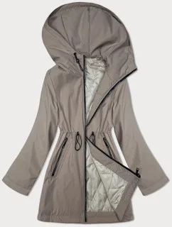 Tenká bunda s kapucňou S'West Dark Beige (B8236-46)