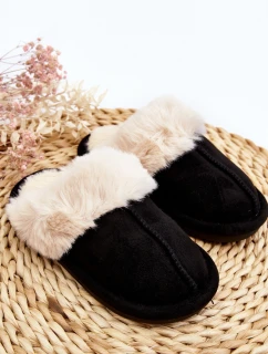 Dziecięce Kapcie Z Futerkiem Czarne Befana