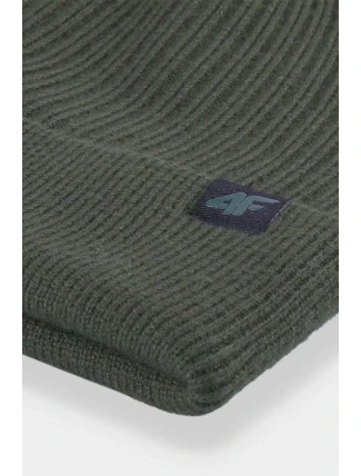 Męska Czapka Zimowa 4F 4FAW23ACAPM309-43S Khaki