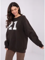 WT BL mikina A1063.64 tmavohnedá