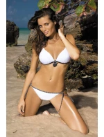Plavky Megan Bianco + Black M-251 Biela a čierna (85) - Marko