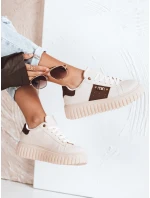 Dámske tenisky na platforme beige FashionStreet ZY1057 Dámske tenisky na platforme beige FashionStreet ZY1057