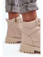 Dámsky zateplený trapper na zips Gremiva Beige Dámsky zateplený trapper na zips Gremiva Beige
