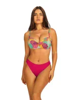 Dámske dvojdielne plavky Pati 4 S730PA4-2 Ružová so vzorom - Self