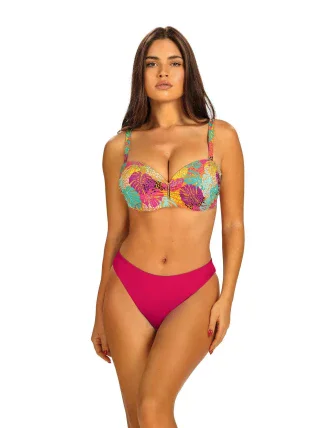 Dámske dvojdielne plavky Pati 4 S730PA4-2 Ružová so vzorom - Self
