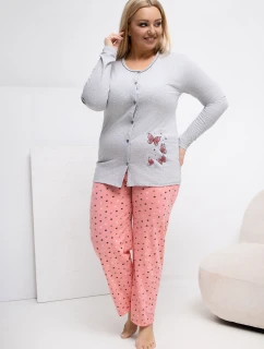 Pohodlné pyžamo pre plnoštíhly model 223305 Forever Pink
