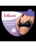 Dámska podprsenka s kosticami DAILY MICRO WIREFREE - BELLINDA - čierna