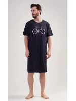 Pánska nočná košeľa s krátkym rukávom Bike