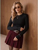 Dámska blúzka s dlhými rukávmi, čierna, FashionStreet RY2940 Dámska blúzka s dlhými rukávmi, čierna, FashionStreet RY2940