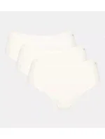 Dámske bavlnené midi nohavičky GO Daily 3P - WHITE - biele 00GZ - SLOGGI Dámske bavlnené midi nohavičky GO Daily 3P - WHITE - biele 00GZ - SLOGGI