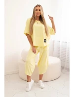 Súprava bavlnená blúzka + nohavice citrit