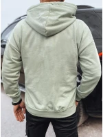 Pánska mikina s olivovou potlačou FashionStreet BX5678
