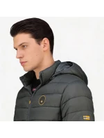 Geographical Norway Pánska bunda AMIGOMAP LONG HOOD DB DGREY MEN 233 DARK GREY (WZ5086H/GN-GRIS FONCÉ)