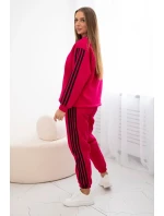 Bavlnená súprava s fuksiovými pruhmi