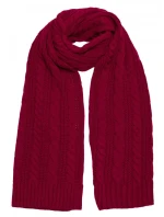M898 Pletená šatka - bordová