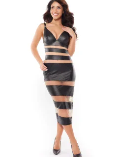 Šaty V-10879 čierne - Axami