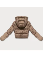 Dámska obojstranná krátka bunda Minority brown camouflage (M6-6001-305)