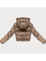 Dámska obojstranná krátka bunda Minority brown camouflage (M6-6001-305)