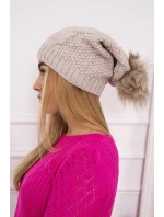 Sandra K210 svetlo béžová fleecová čiapka Sandra K210 svetlo béžová fleecová čiapka
