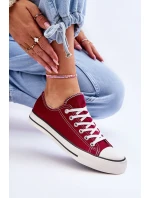 Trampki Klasyczne Niskie Damskie Bordowe Vegas