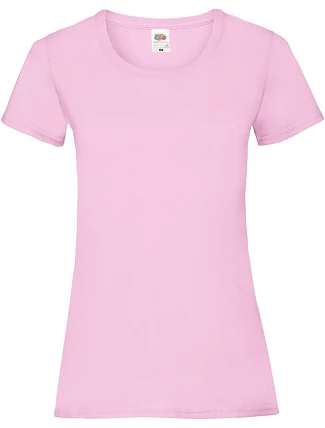 Fruit of the Loom Lady-Fit Valueweight T Dámske tričko 16.1372 svetloružové