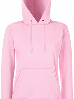 Fruit of the Loom Classic Lady-Fit Hooded Sweat Dámska mikina s kapucňou 16.2038 svetloružová