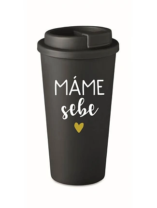 MÁME NA SEBE - čierny termohrnček 475 ml