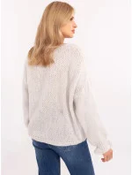 Dámsky sveter MI SW 64109.15X Svetlo šedá / béžová - FPrise